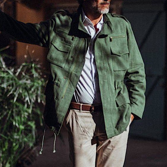 Les Canebiers NWT Military-Style Jacket - Green NWT - Picture 7 of 7